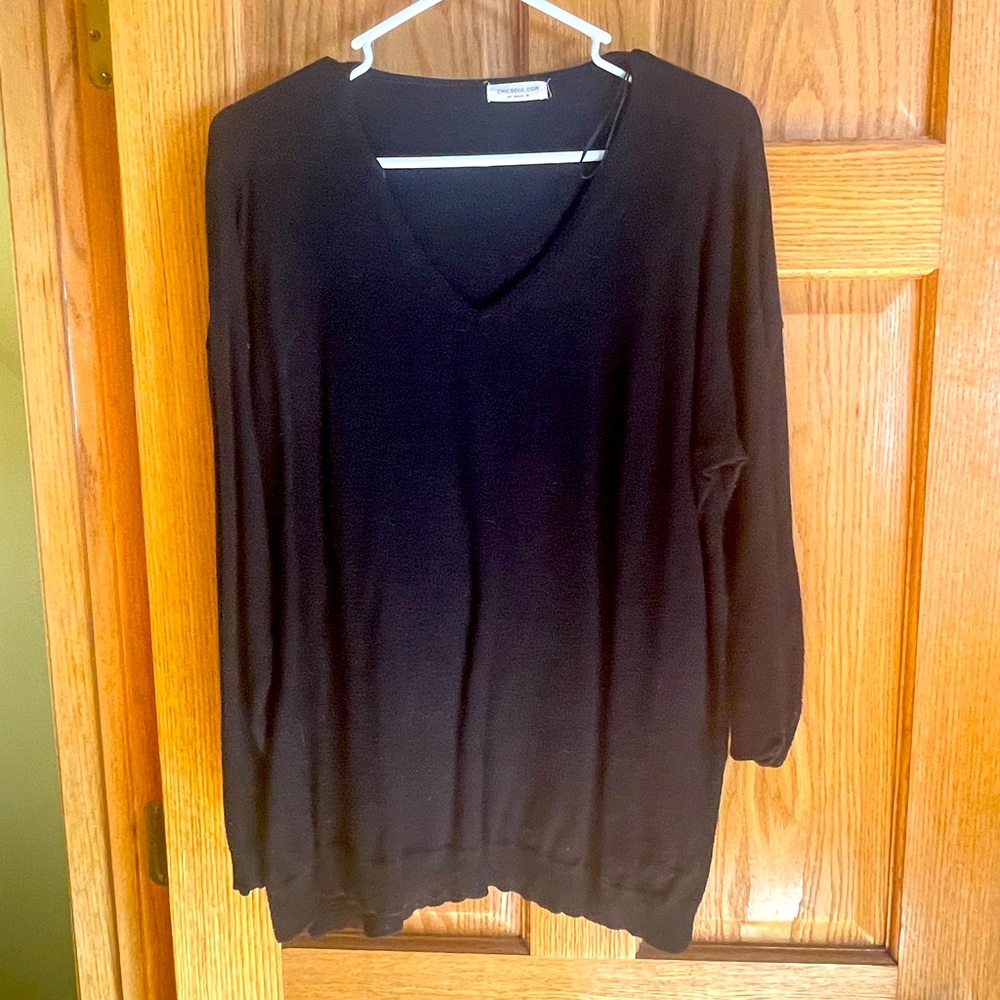 Chic Soul Black Sweater 2X